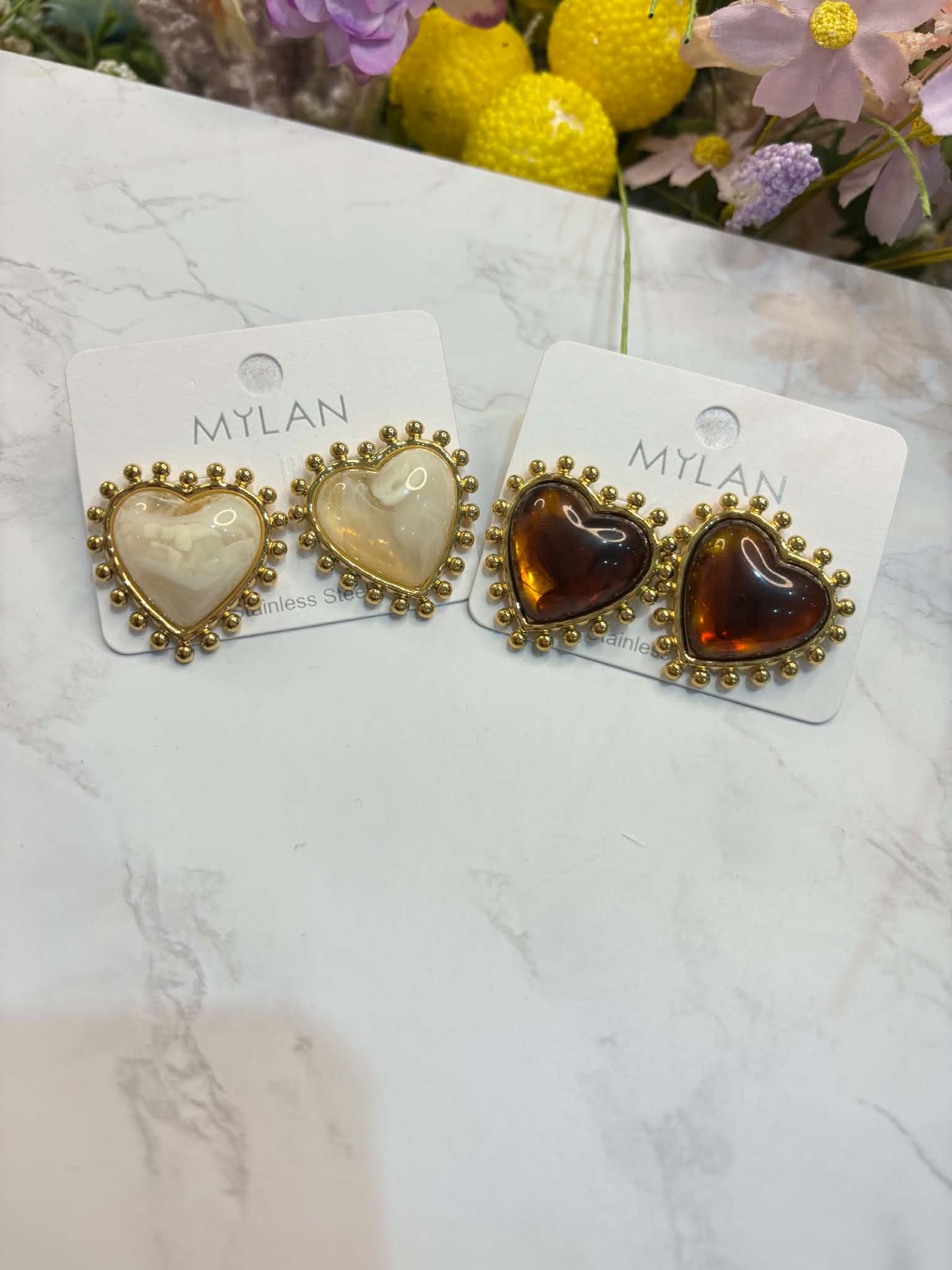 MYLAN HEART EARRINGS